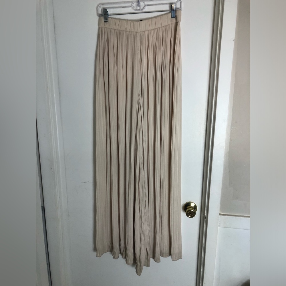 Zara Cream Palazzo Pants